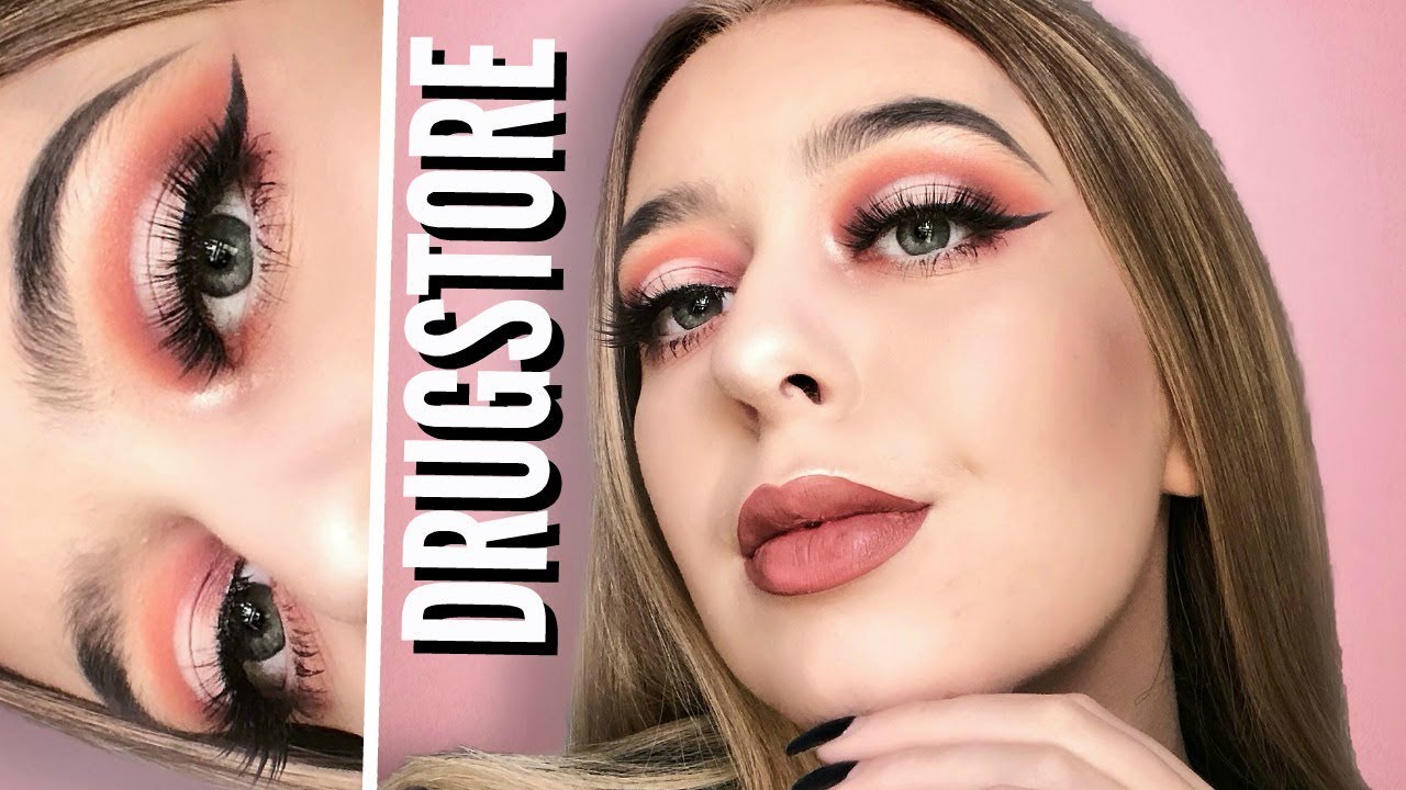 EASY DRUGSTORE MAKEUP TUTORIAL 2018! AFFORDABLE PRODUCTS!!
