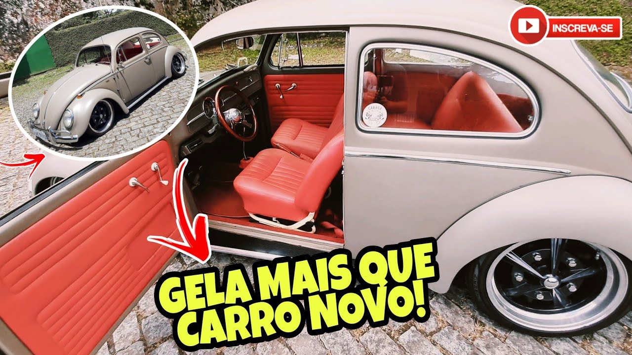FUSCA 1969 COM AR CONDICIONADO ORIGINAL! *gela MUUUUITO!!!*