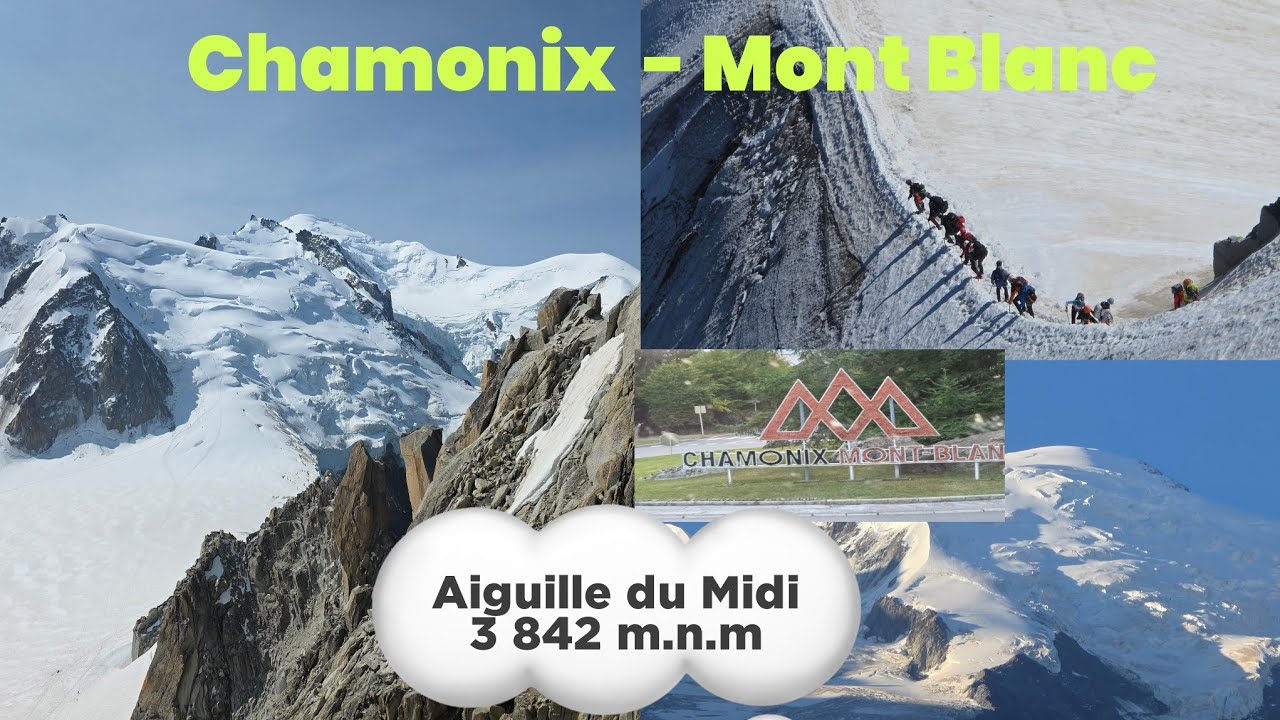 Chamonix - Mont Blanc  aiguille du Midi 3842 m.n.m.