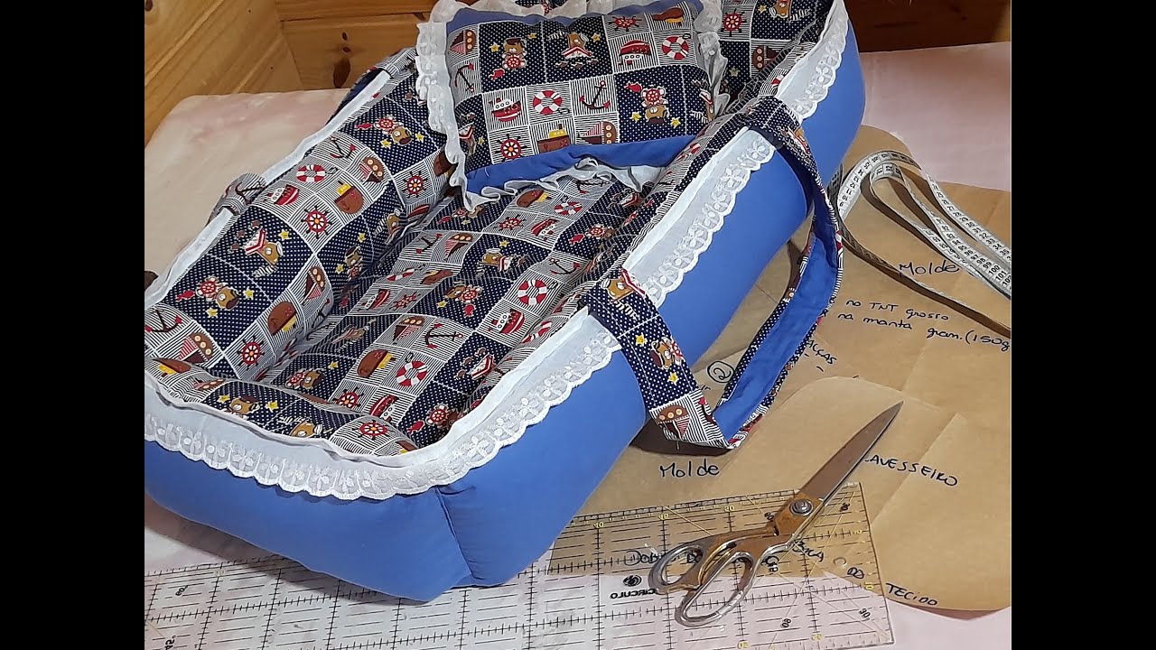 Ninho berço quadrado para bebê - square baby crib nest - nido de cuna cuadrado