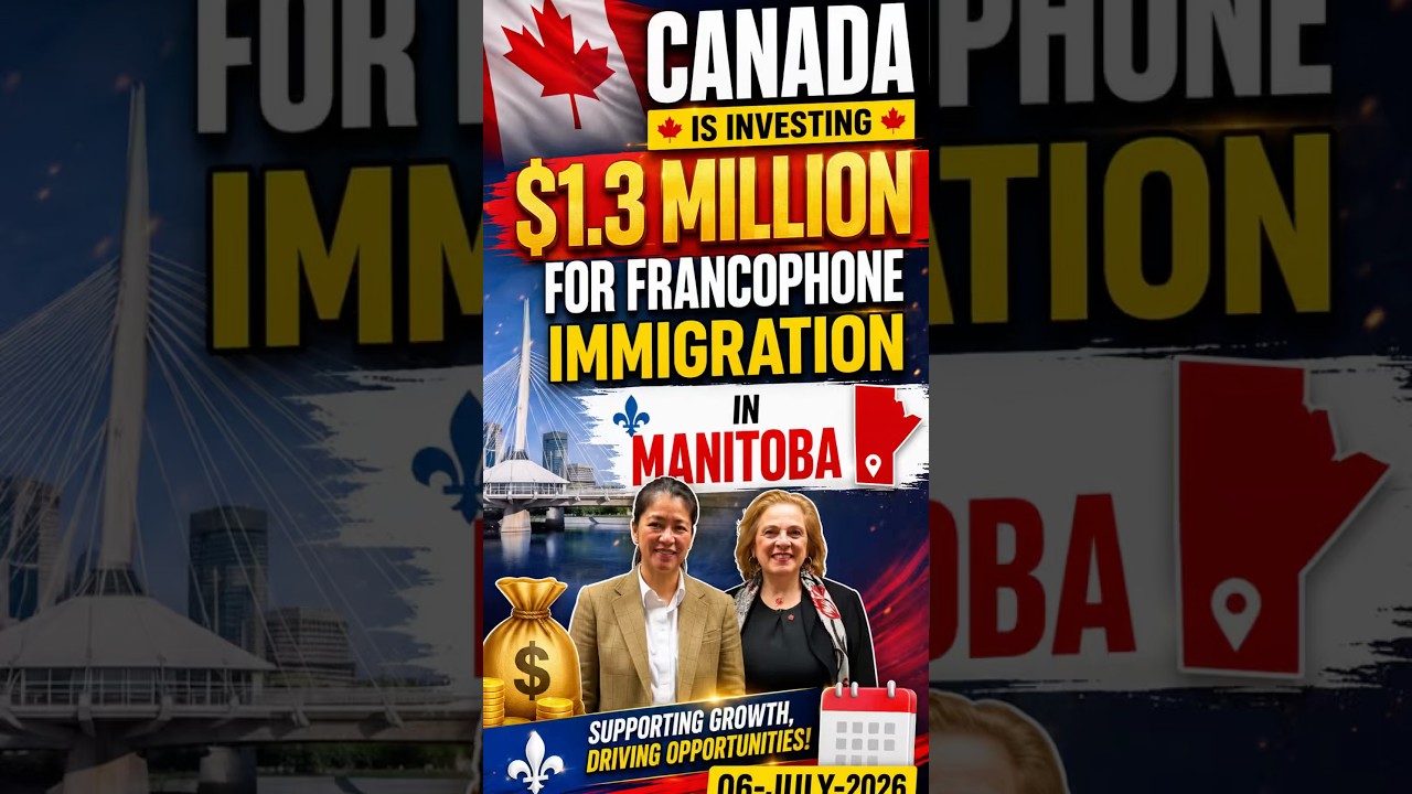 Canada to Invest 1.3 million In Manitoba for French Immigration 🇨🇦 #canada #punjabi #winnipeg