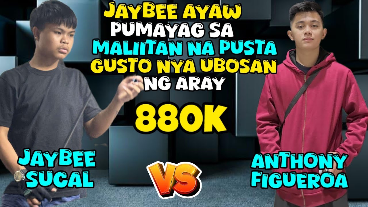LITERAL TALAGA NA UBOSAN NG MANAGER PERGAME 100K 💰💸💰 | BET 880K | JAYBEE SUCAL 🆚️ ANTHONY FIGUEROA