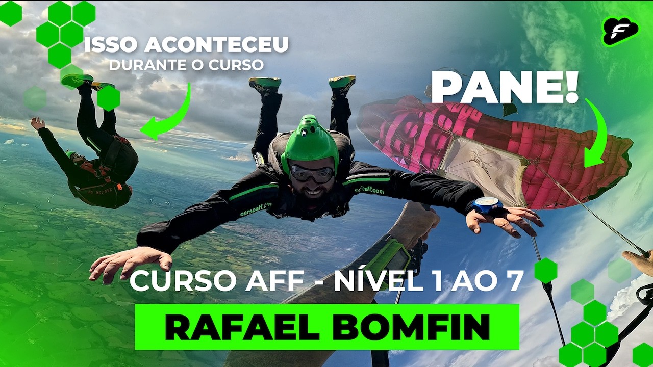 [Curso AFF] Do Nível 1 ao 7 com Túnel de Vento e Susto na Abertura!