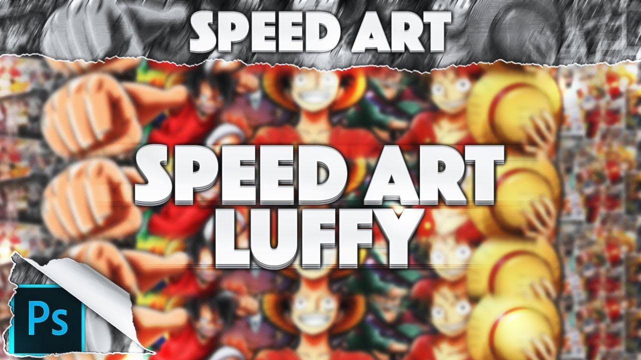 [SPEED ART] Banni&egrave;re Luffy &Delta; Photoshop