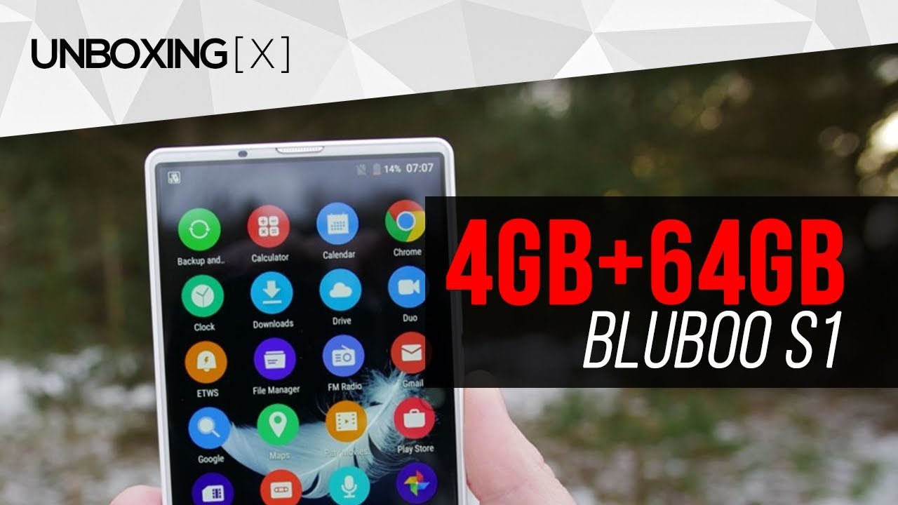 4GB+64GB POR R$555! Celular com 3 câmeras e tela infinita - BLUBOO S1 Unboxing PTBR