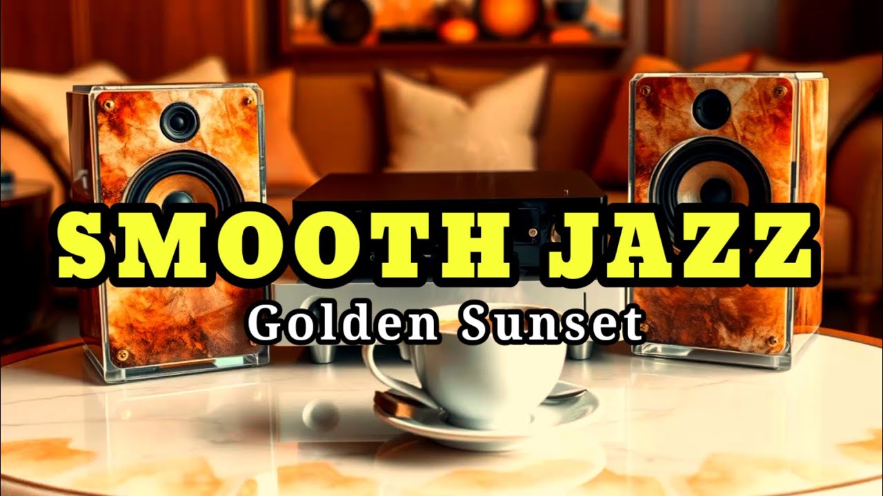 Smooth Jazz Golden Sunset Lounge 🌇 Relaxing Evening Instrumental