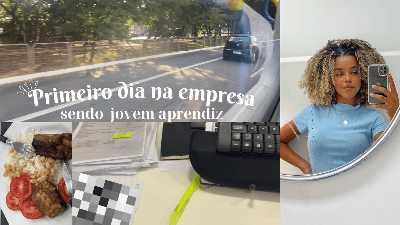 meu primeiro dia na empresa sendo jovem aprendiz | vlog