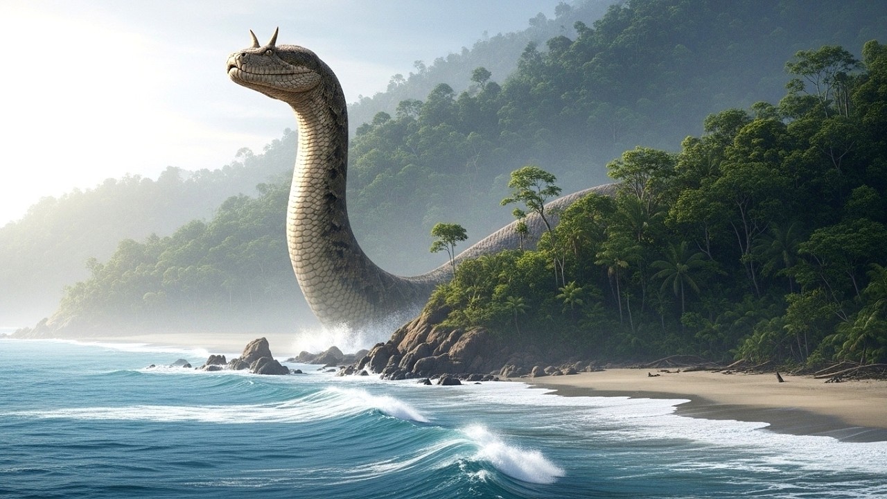 Part 28 - A Girl Alone Surviving In The Forest | Giant Python Appears on the Beach