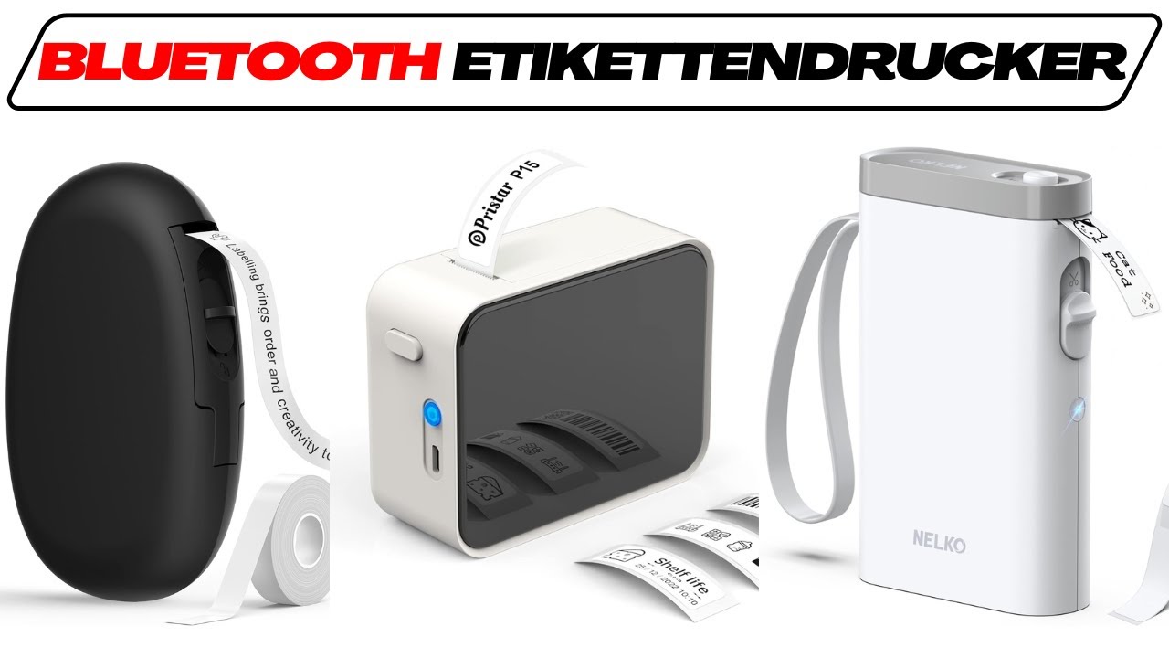 Bluetooth Etikettendrucker im Test-Vergleich (TOP 3) 🥇Beschriftungsgeräte mit App