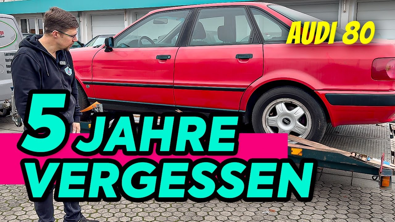 LOHNT sich die RETTUNG? - 30 Jahre alter Audi 80 wird aus der Garage geholt!