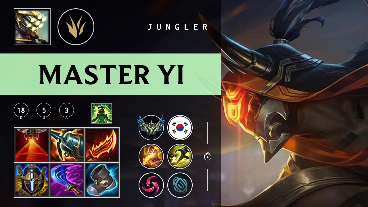 Master Yi Jungle vs Nidalee - KR Challenger Patch 26.06