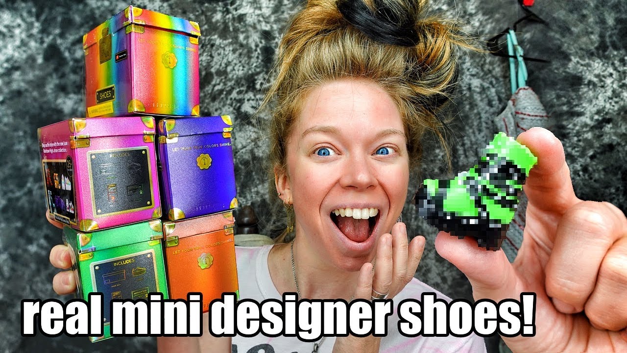 Unboxing TINY REAL Mini Rare Designer Shoes! - NEW FASHION MINIS