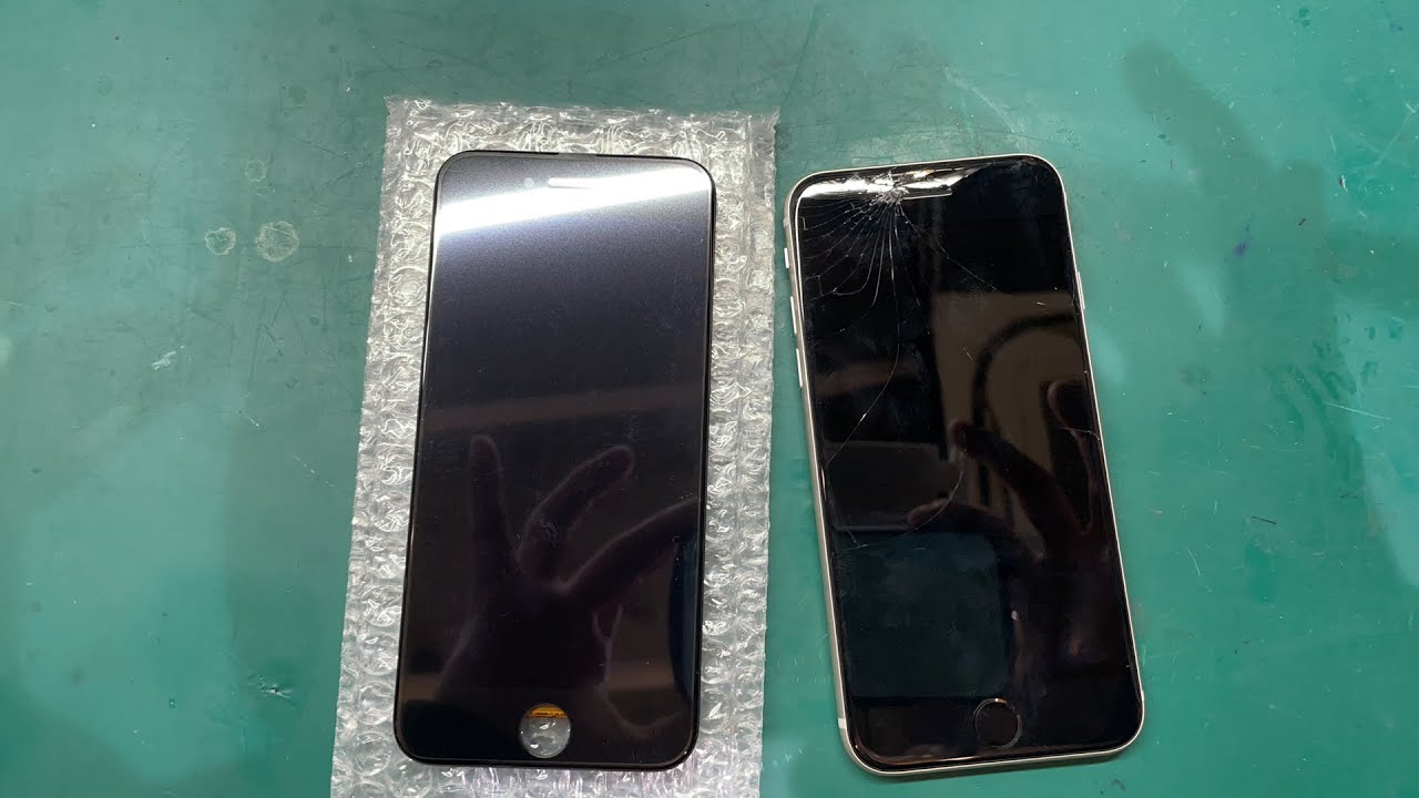 iPhone SE3 LCD画面交換修理 買ったばかりなのに落としちゃった😂