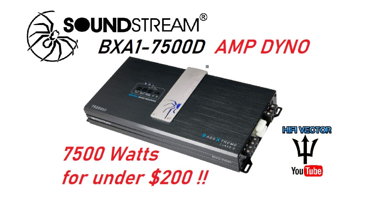 Обзор динамометрического усилителя Soundstream BXA1-7500D для автомобильного аудио сабвуфера. Вы ...
