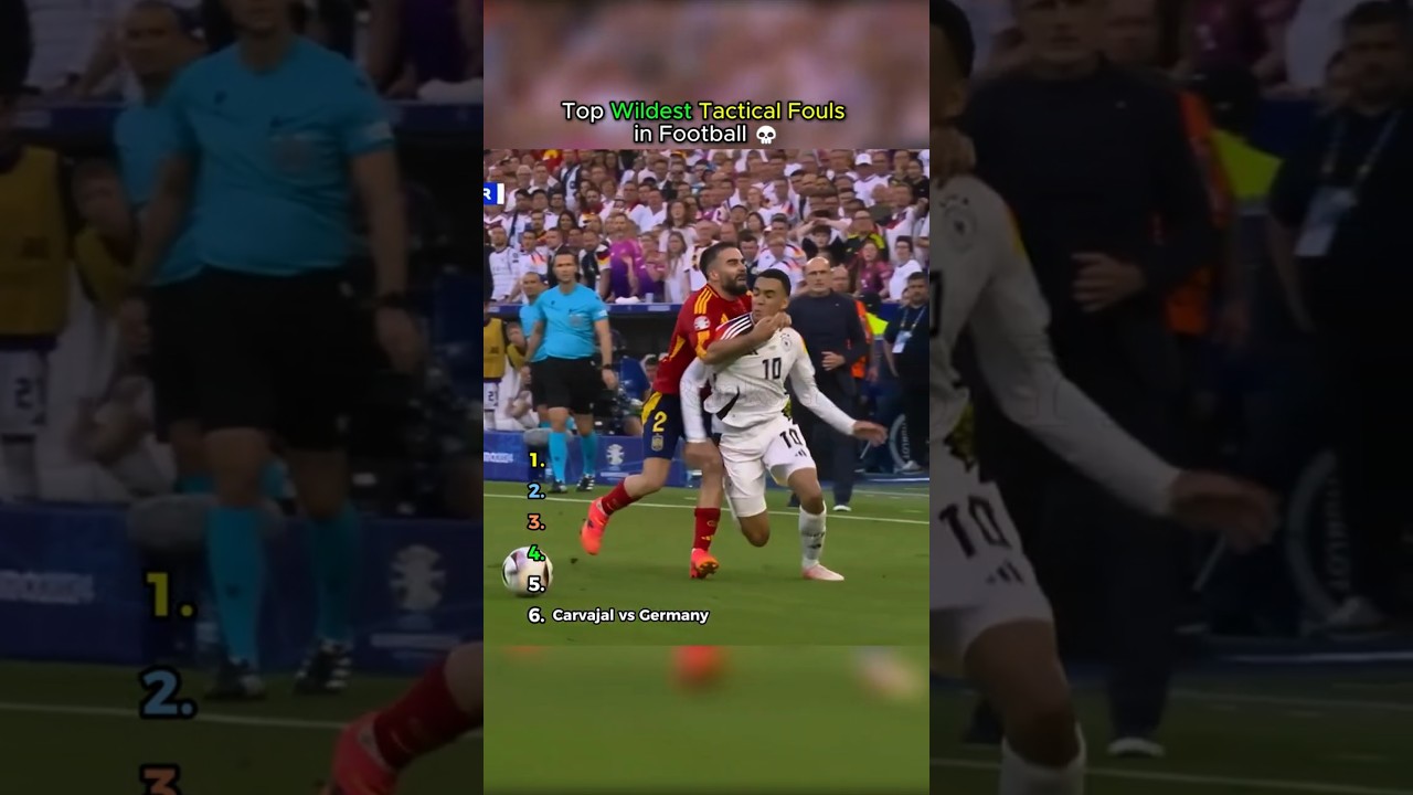 Top Wildest Tactical Fouls in Football 💀