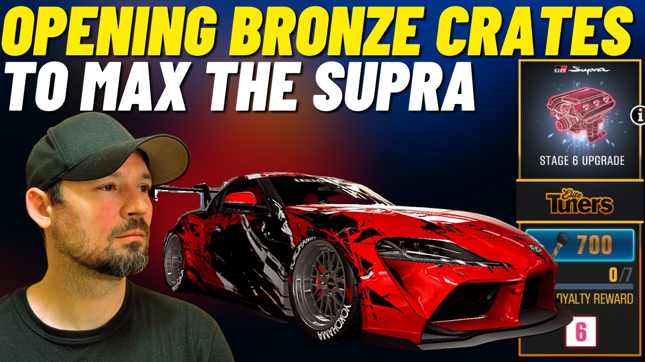 CSR2 Открытие бронзовых ящиков для максимальной эффективности Toyota Supra GR T5. Сколько ключей ...