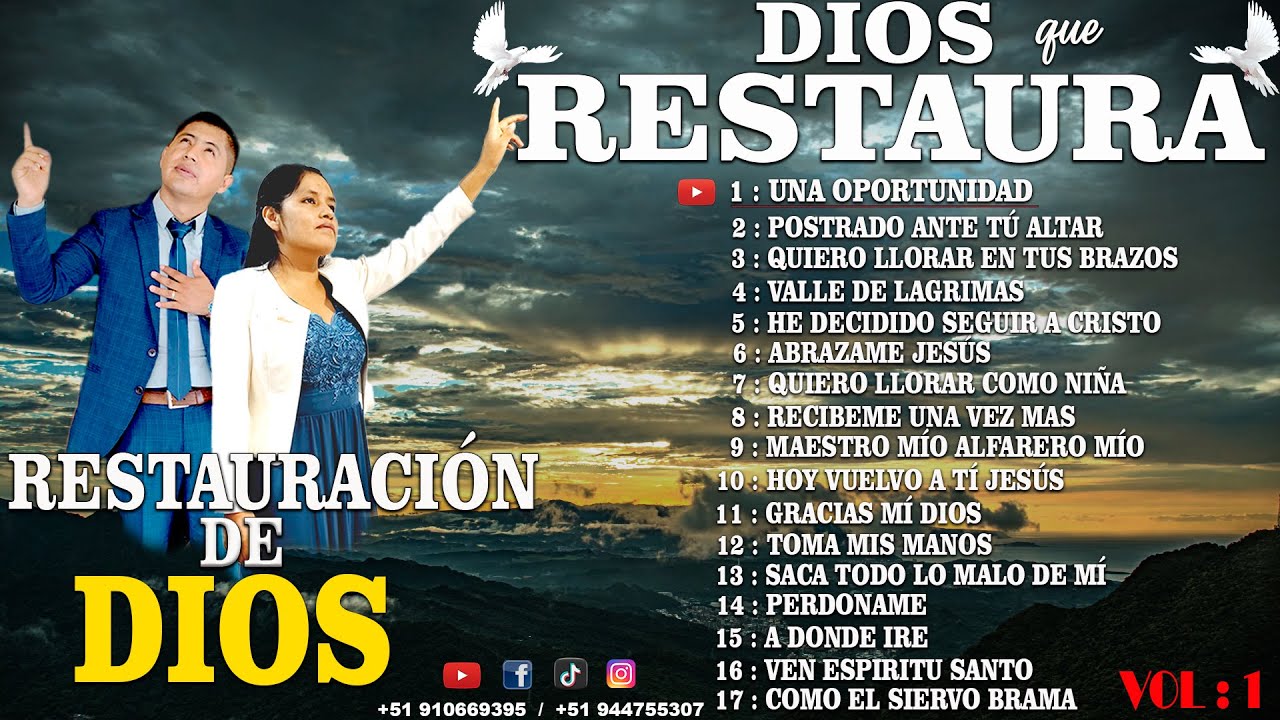 2 HORAS DE CANTICOS DE ADORACION PARA ORAR  Y PEDIR PERDON  A DIOS ( Álbum completo ) VOL :1