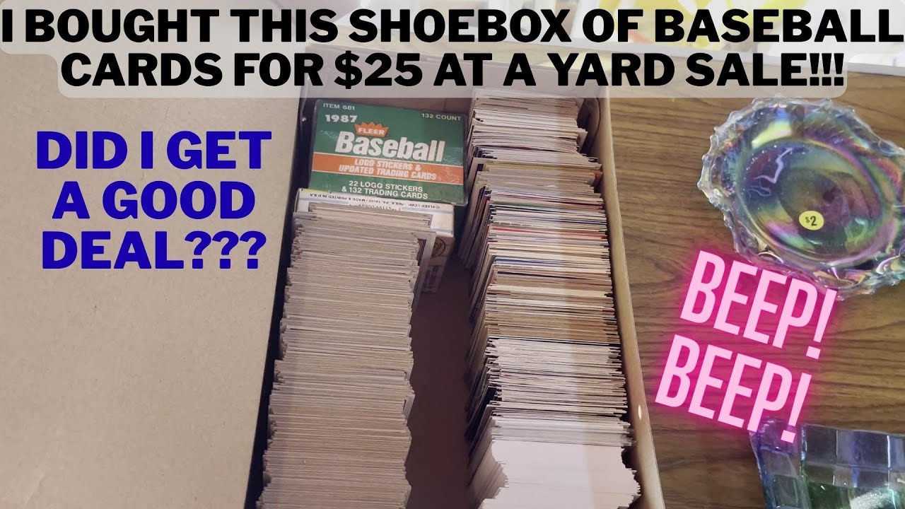 I Bought This Shoebox of Baseball Cards for $25 at a Yard Sale!!! Did I Get a Good Deal???