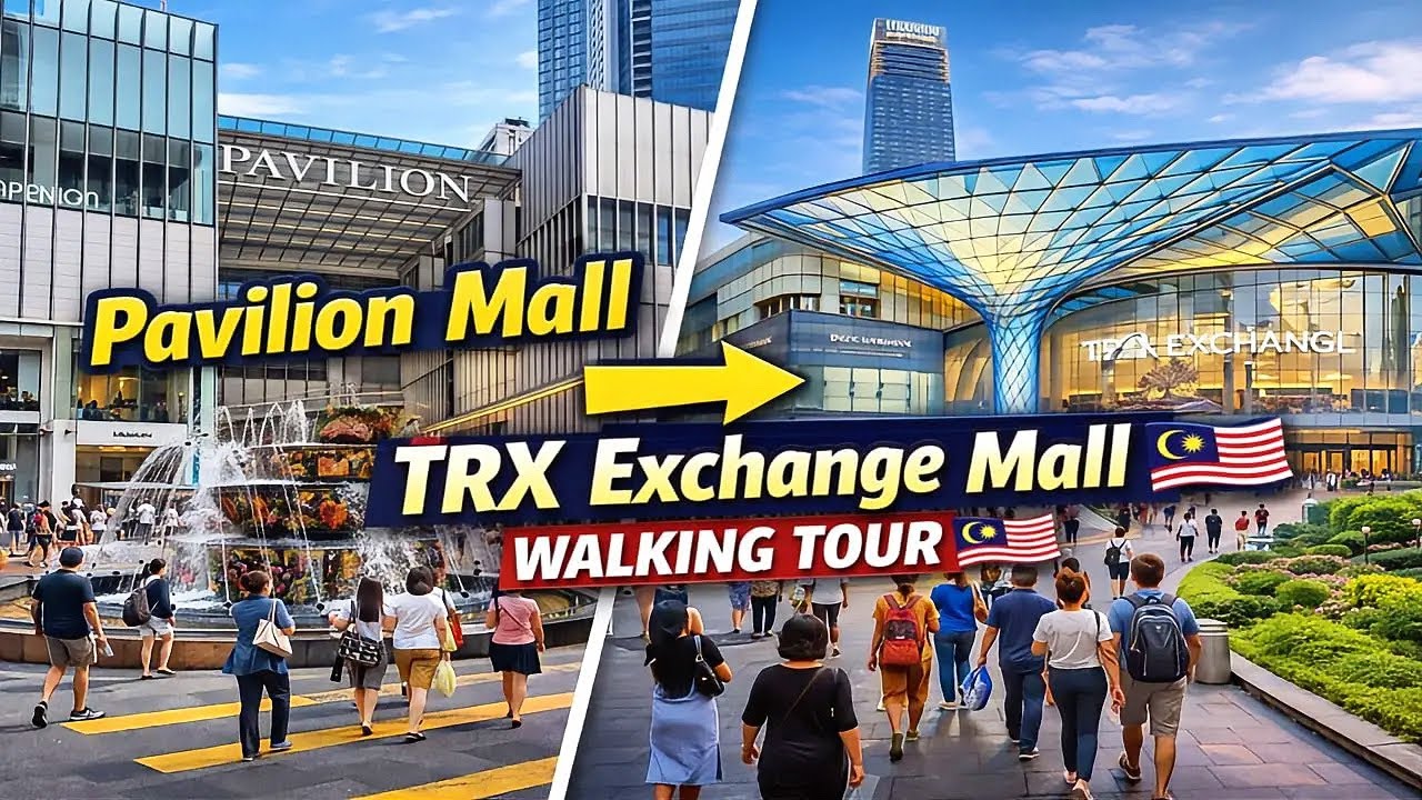 Easy Walk From Pavilion Bukit Bintang To TRX Exchange Mall | Kuala Lumpur 2026 Walking Tour 🚶‍♀️❤️🔥