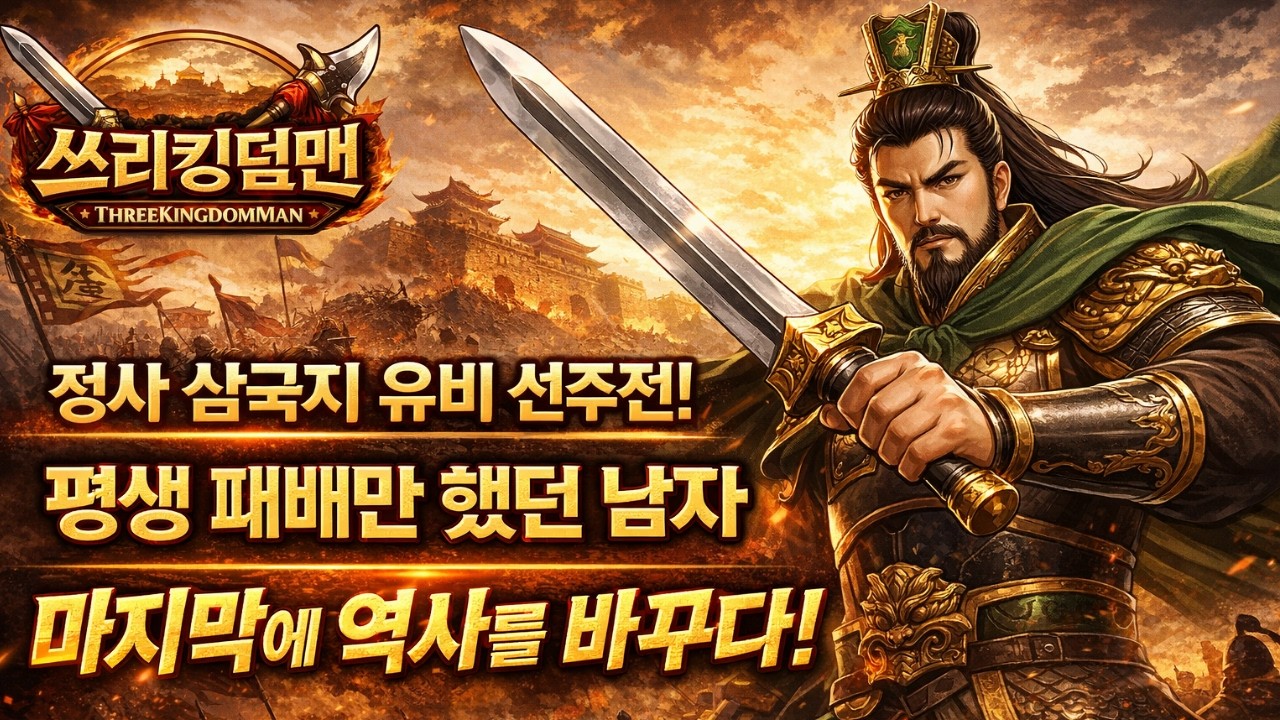 정사 삼국지 유비 선주전 – 평생 패배하던 남자가 마지막에 역사를 바꾸다