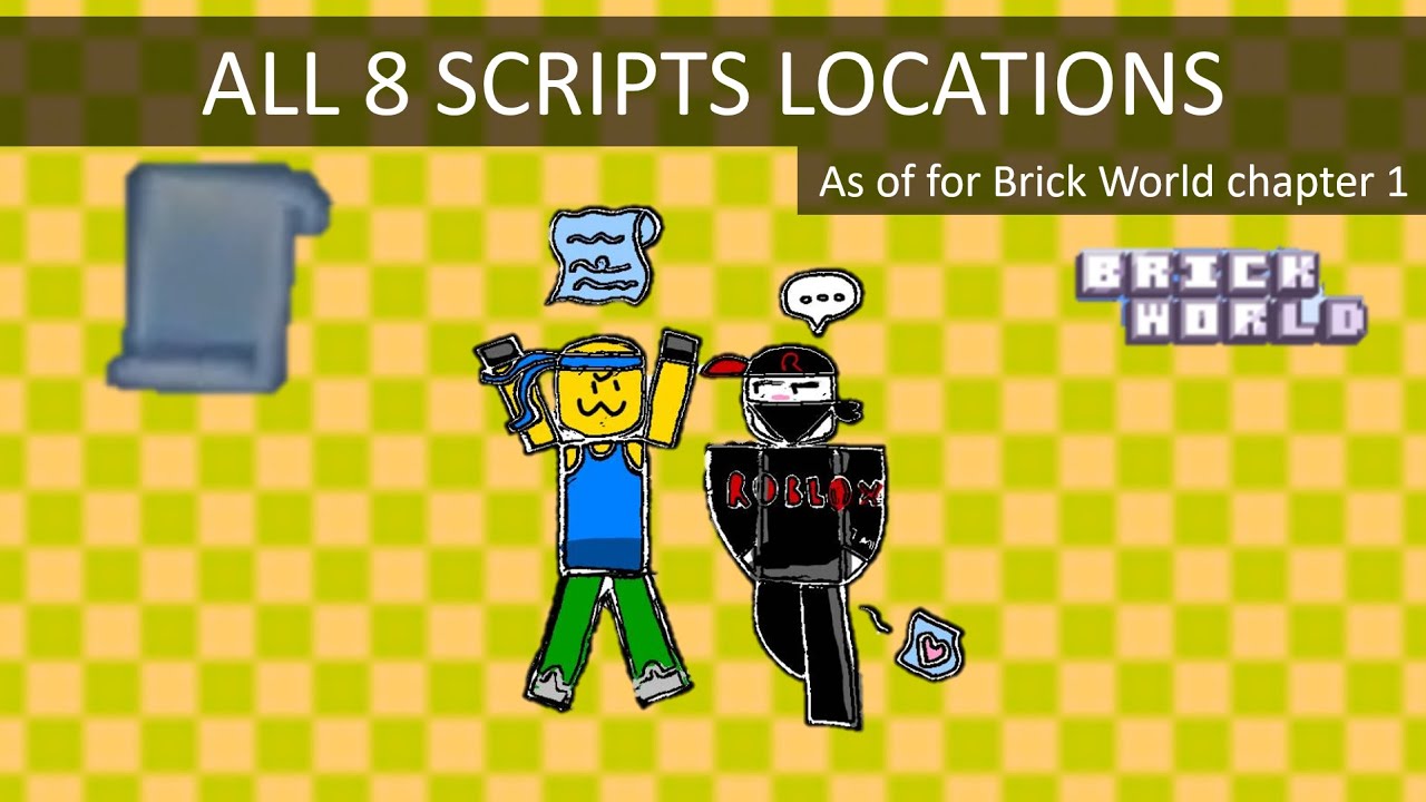 Roblox : Brick world - All 8 scripts location (