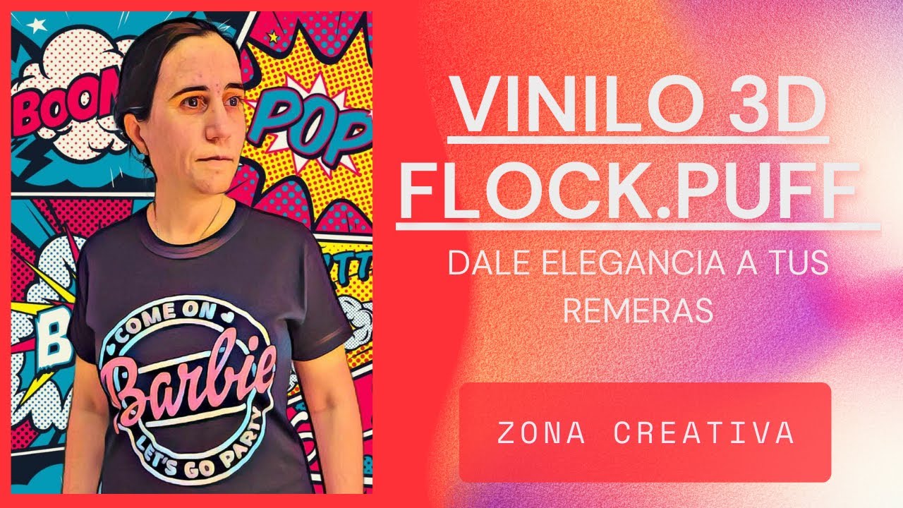 ⭕ COMO CREAR REMERAS CON VINILO TEXTIL 3D PUFF _ FLOCK Y DALE ELEGANCIA A TUS ESPAMPADOS! ✨✨✨