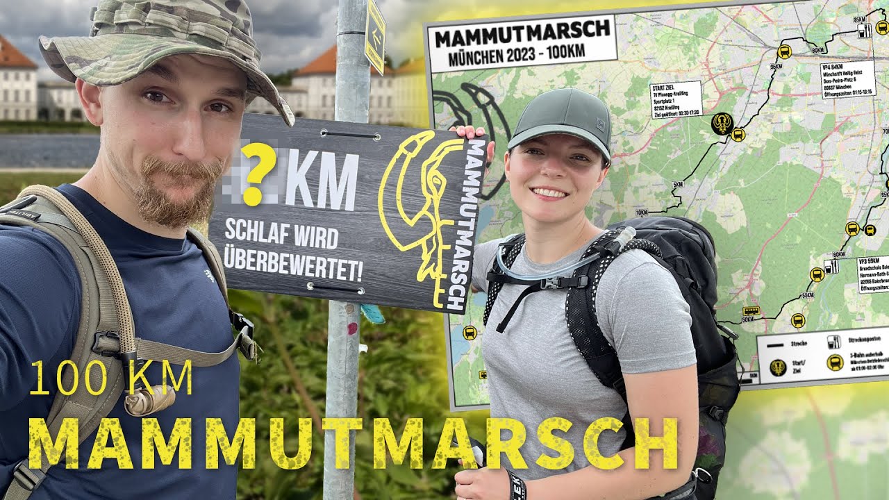 DURCHHALTEN ist die einzige Option! 😣 🏃🏼‍♀️100KM in 24 h zu Fuß! - EXTREMWANDERN MAMMUTMARSCH '23 🦣