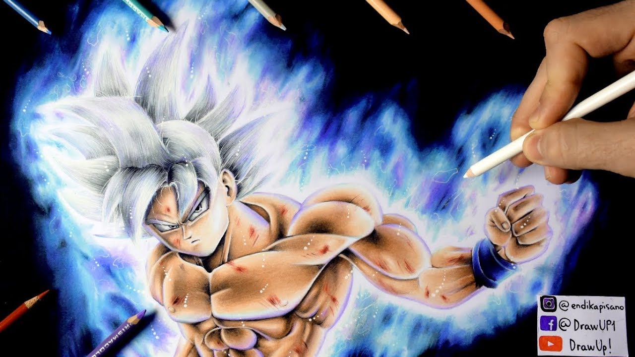 Cómo Dibujar a Goku Ultra Instinct Mastered / Migatte No Gokui White | Dragon Ball Super (vs Jiren)