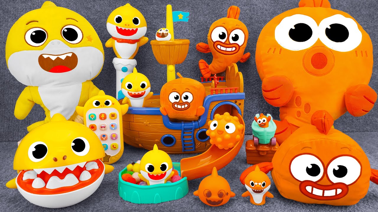 64 Minutes BABY SHARK Collection Unboxing - Satisfying Unboxing WowWee Baby Shark Shipwreck Playset
