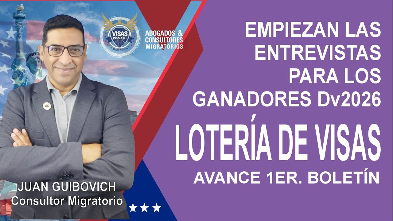 1er. BOLETIN DE VISAS #DV2026, Regístrate en la caja de descripción 