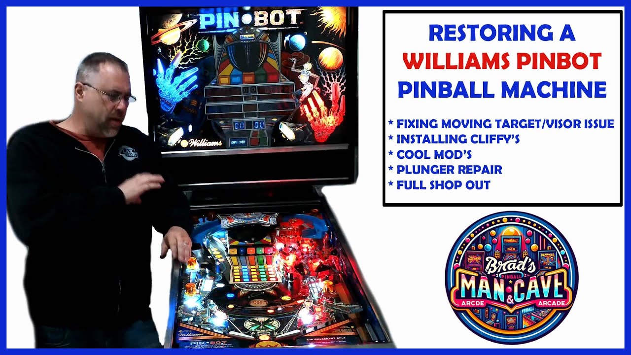 PinBot Pinball Restoration & Complete Shop Out | Full Repair Guide