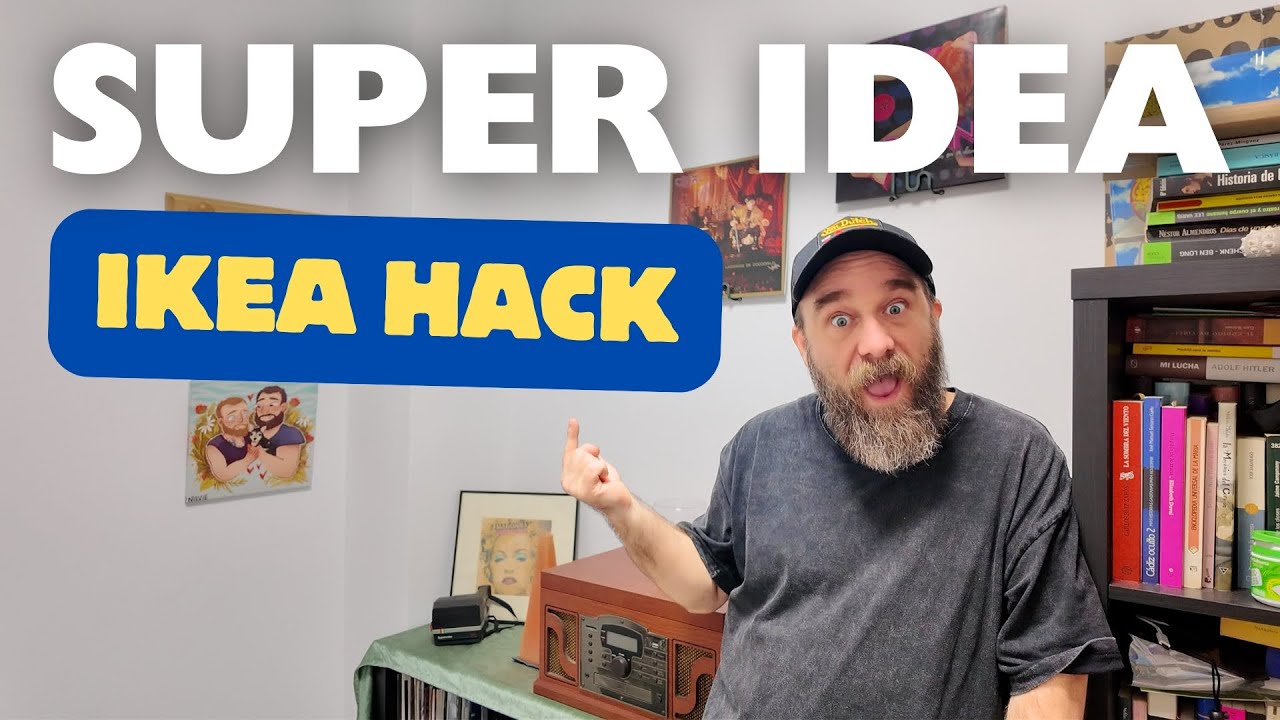 IKEA HACK: Cómo colgar VINILOS en la pared Barato y Fácil 🎵 + Ruta de Tiendas DECORACIÓN