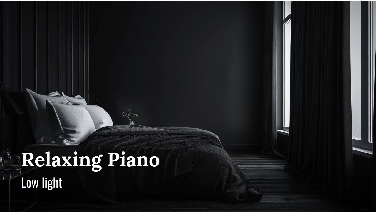 8 Hours of Relaxing Piano Music 🌙 | Dark Screen, Low Light Sleep Music