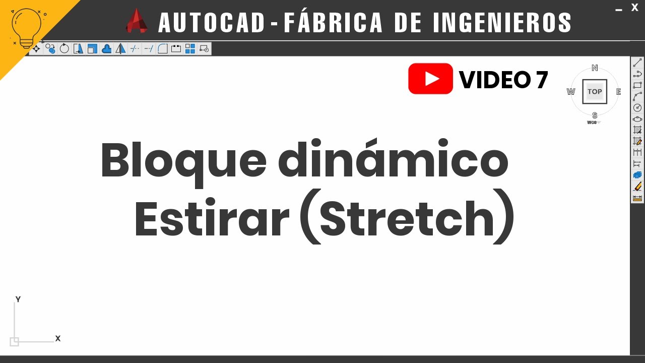 Autocad 7 - Bloque dinámico - Estirar (Stretch)| 💡Fábrica de Ingenieros