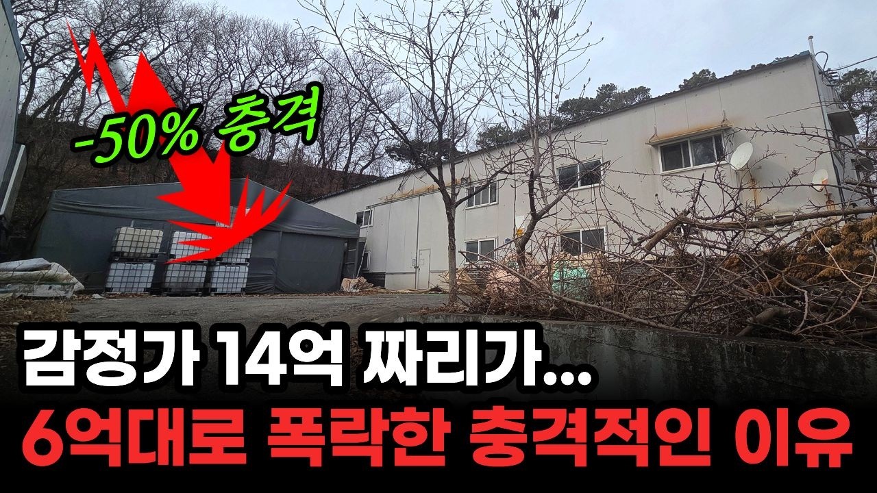 충격! 14억 짜리 공장이 6억대로 대폭락. 싸다고 무턱대고 입찰하면 안되는 이유와 투자수익의 기회도 동시에 l 셔리형 공장경매 물건추천