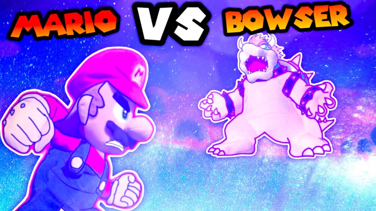Mario Vs Bowser Plush Battle Remastered