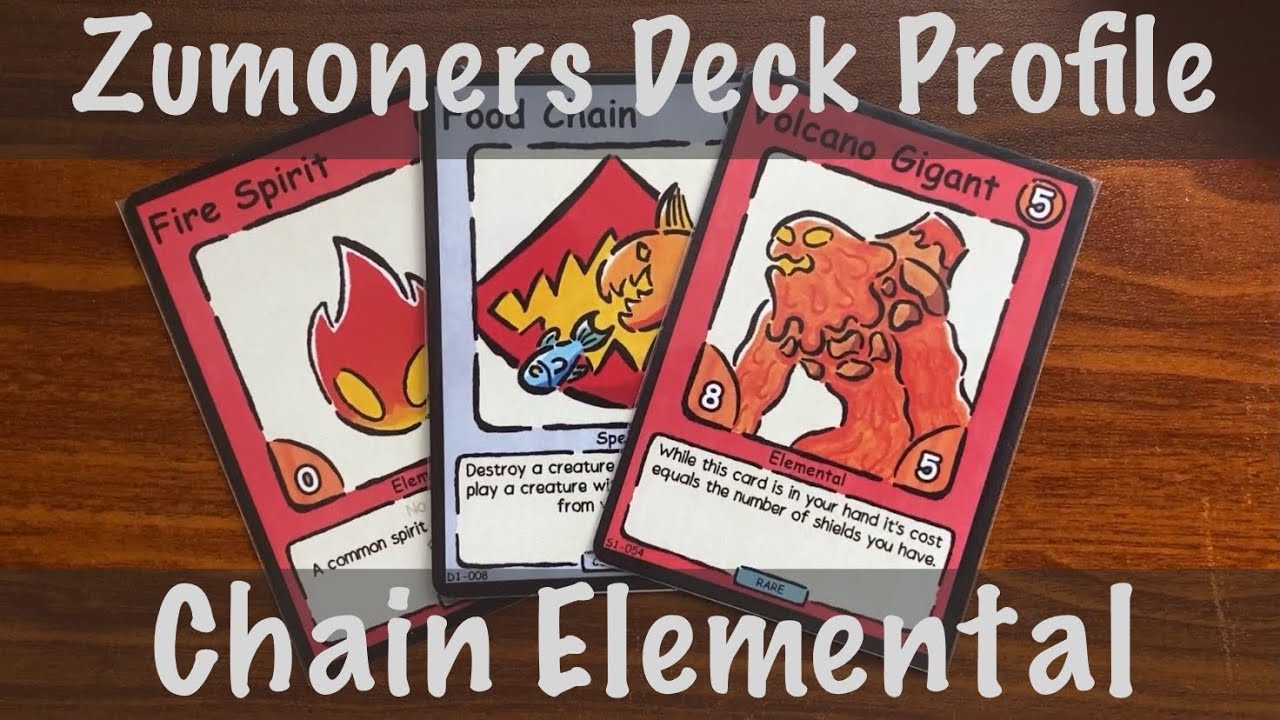 Chain Elemental Deck Profile for Zumoners TCG. #HTCG #indietcg #cardgame 