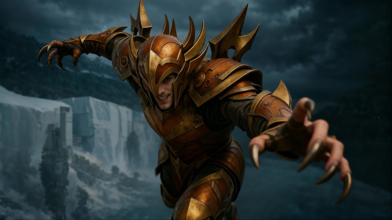 Музыкальный клип, созданный с помощью ИИ: Saint Seiya Live-Action: арка Посейдона — Кейса против ...