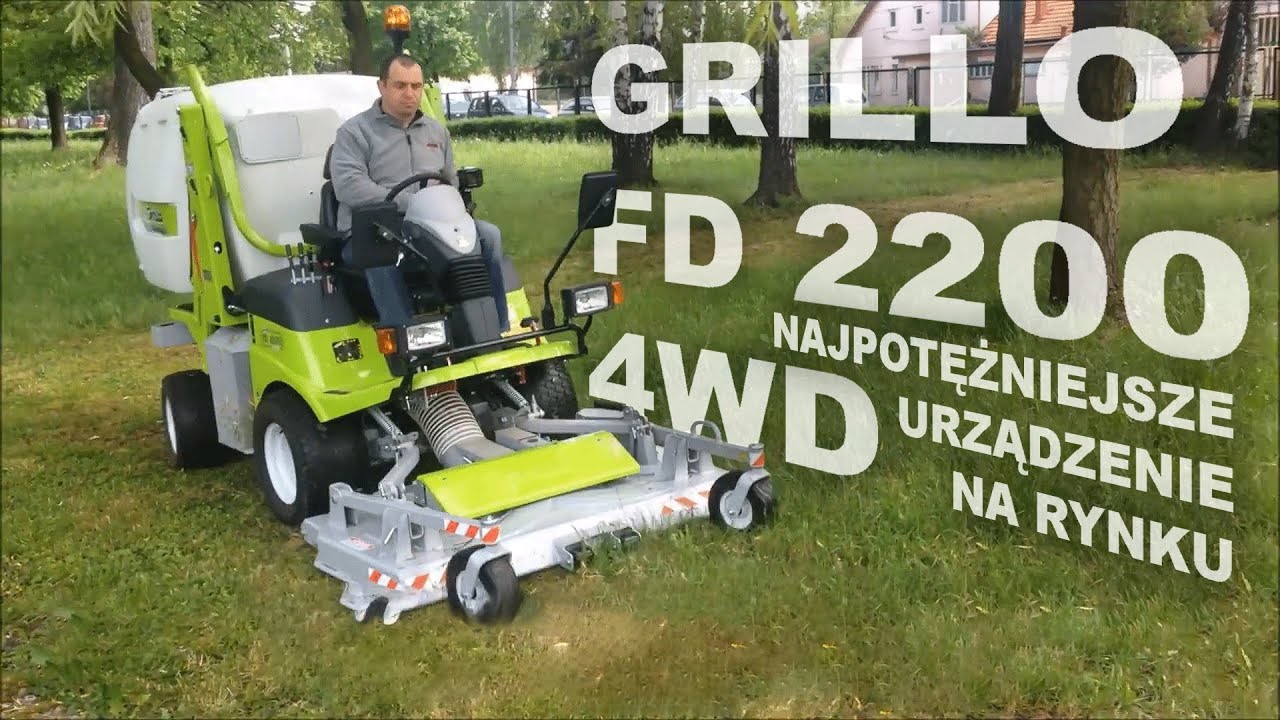 Kosiarka komunalna GRILLO FD 2200 4WD - najpotężniejsze urządzenie na rynku