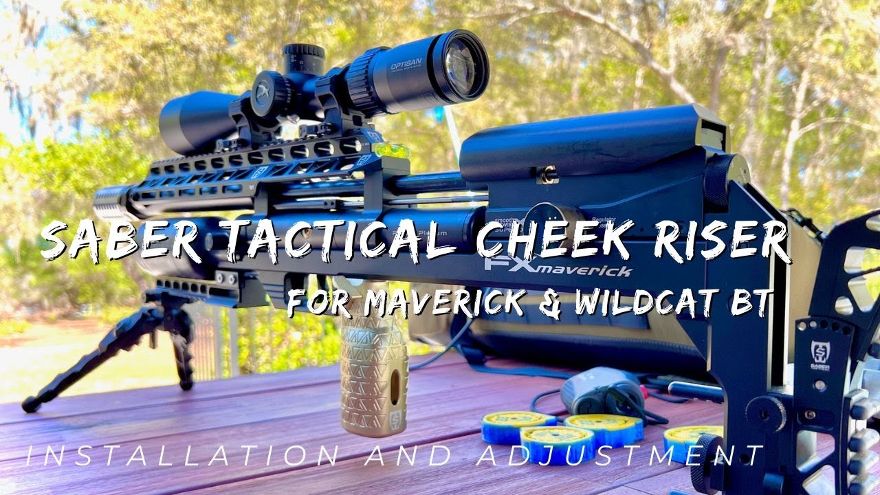 Installing the Saber Tactical Adjustable Cheek Riser on the FX Maverick Airgun + the new Optisan EVX