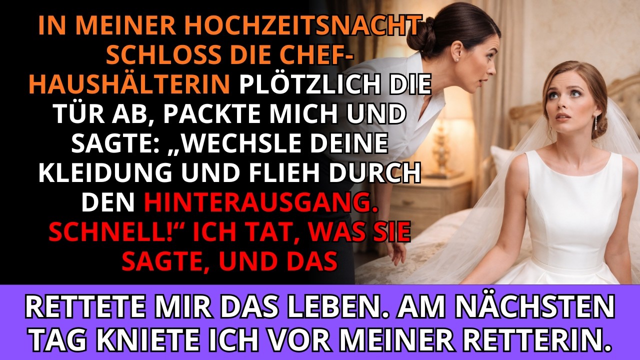 In meiner Hochzeitsnacht💍 sperrte die Haushälterin die Tür ab🔒, hielt mich fest und sagte: „Zieh...