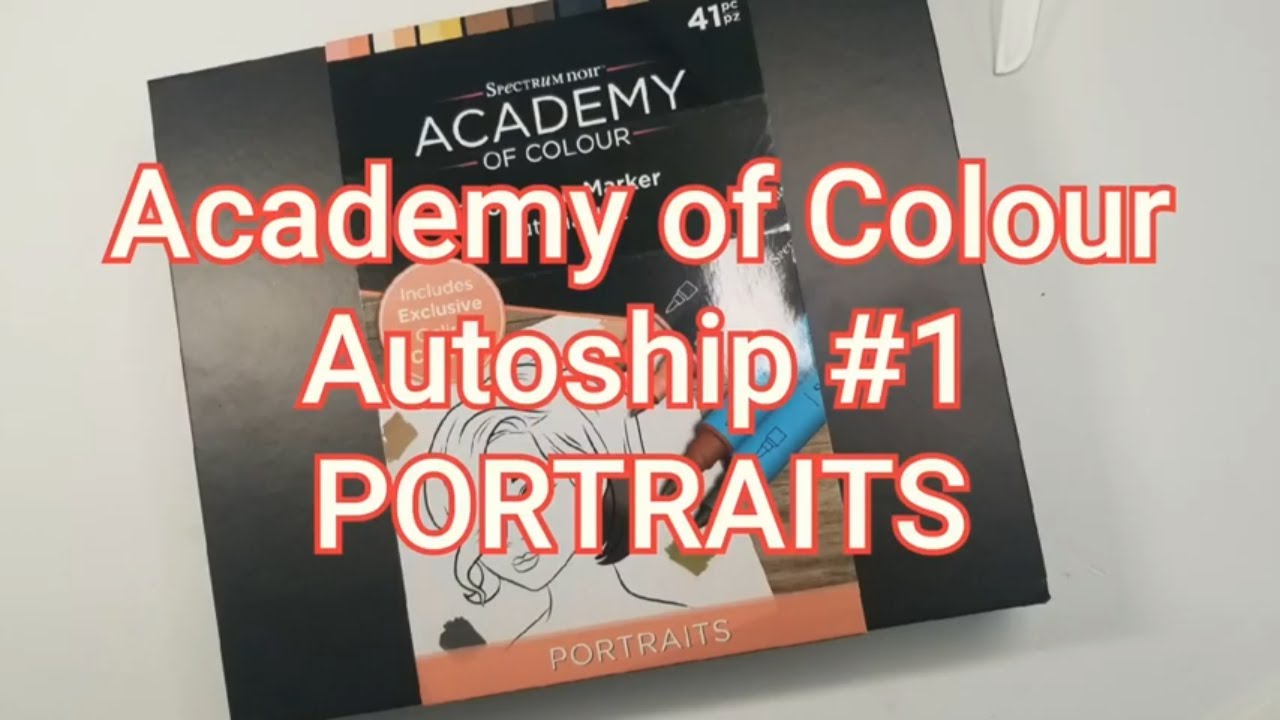Unboxing!  Autoship #1-PORTRAITS  Academy of Color by Spectrum Noir and Crafter's Companion