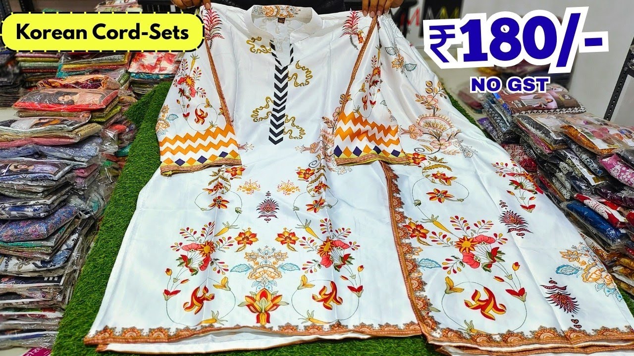 Korean Cord-Sets ₹180/- 🔥Readymade Suits Long Frocks Hyderabad Wholesale Shopping