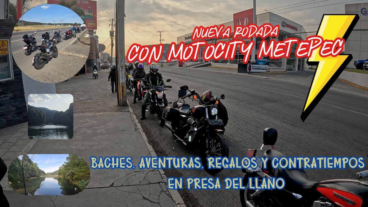 Rodando con Motocity Metepec a Presa del Llano, devorando carretera y pura vida biker.🤘🛣️