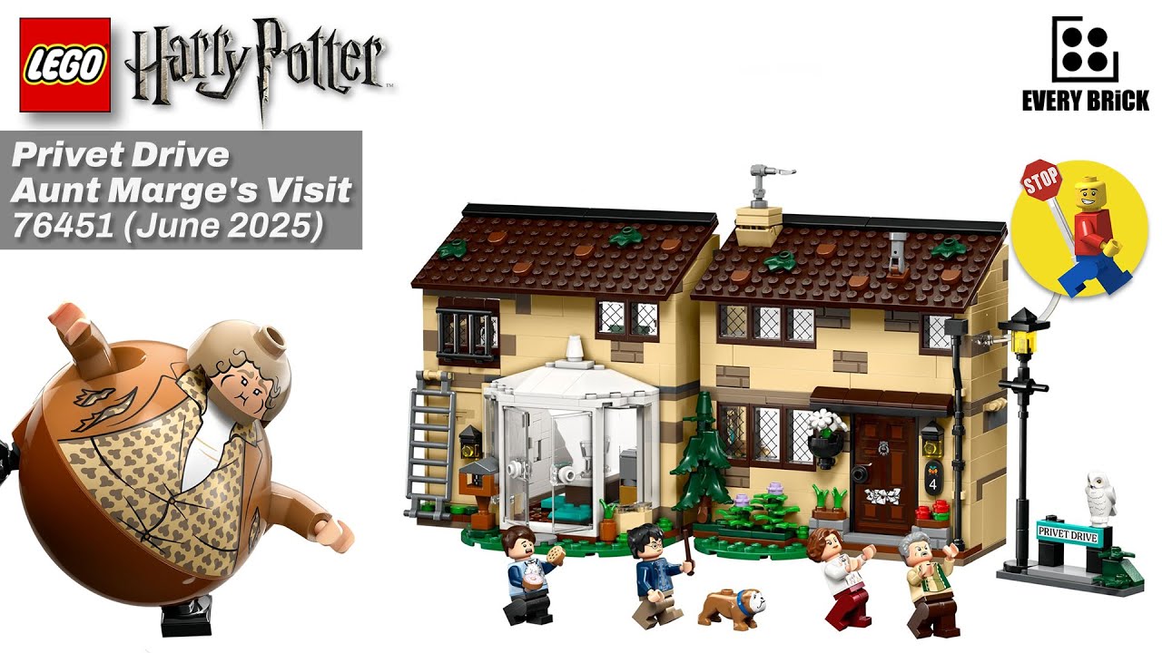 LEGO Harry Potter Aunt Marge's Visit - 76451 Speed Build (60fps)