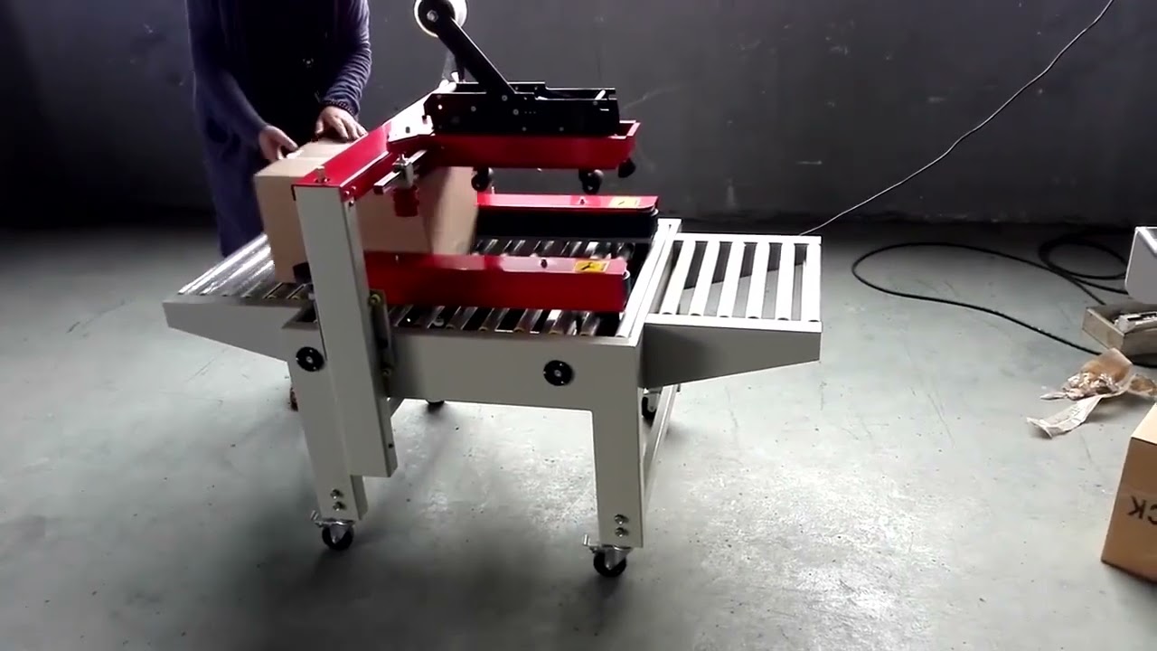 Simple type tape top sealing carton machine