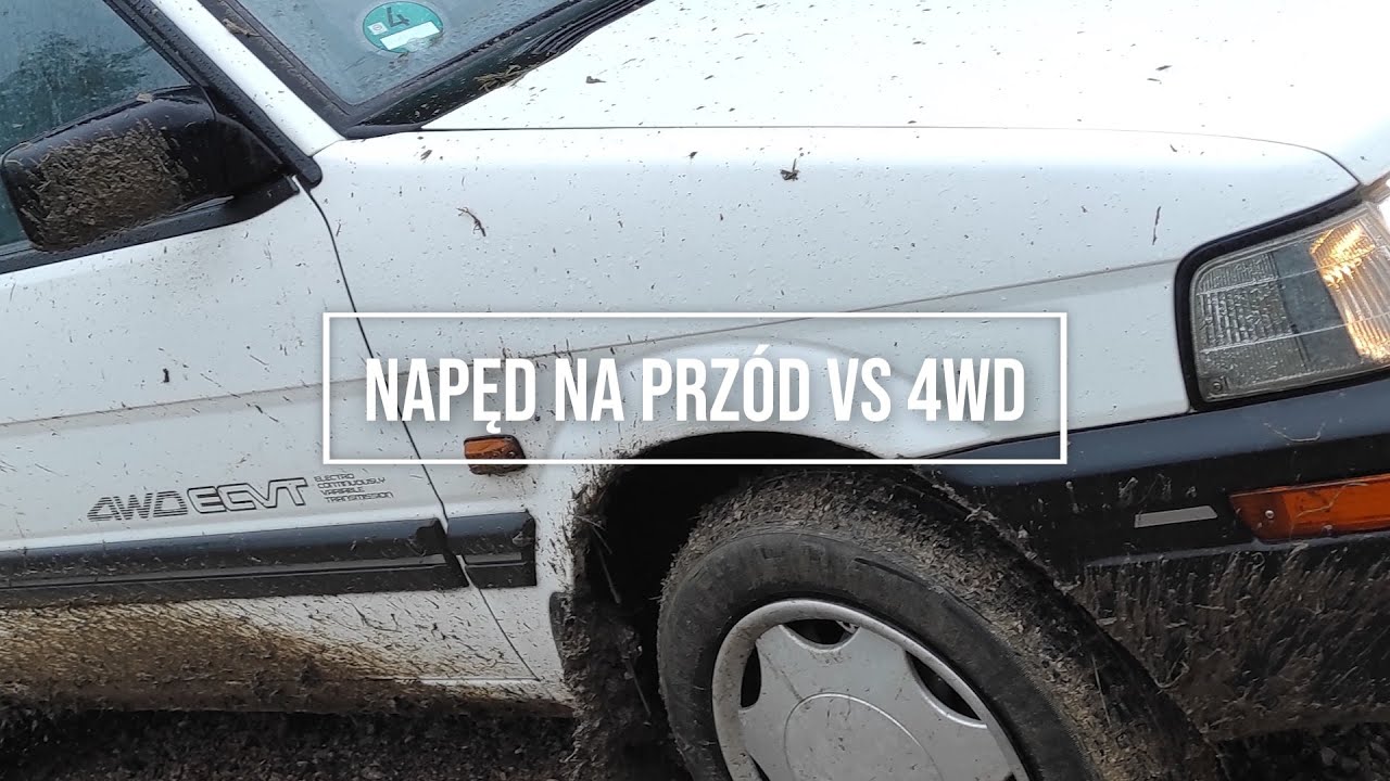 Por&oacute;wnanie napęd&oacute;w FWD vs 4WD w SUBARU Justy | Ładna pogoda i deszcz