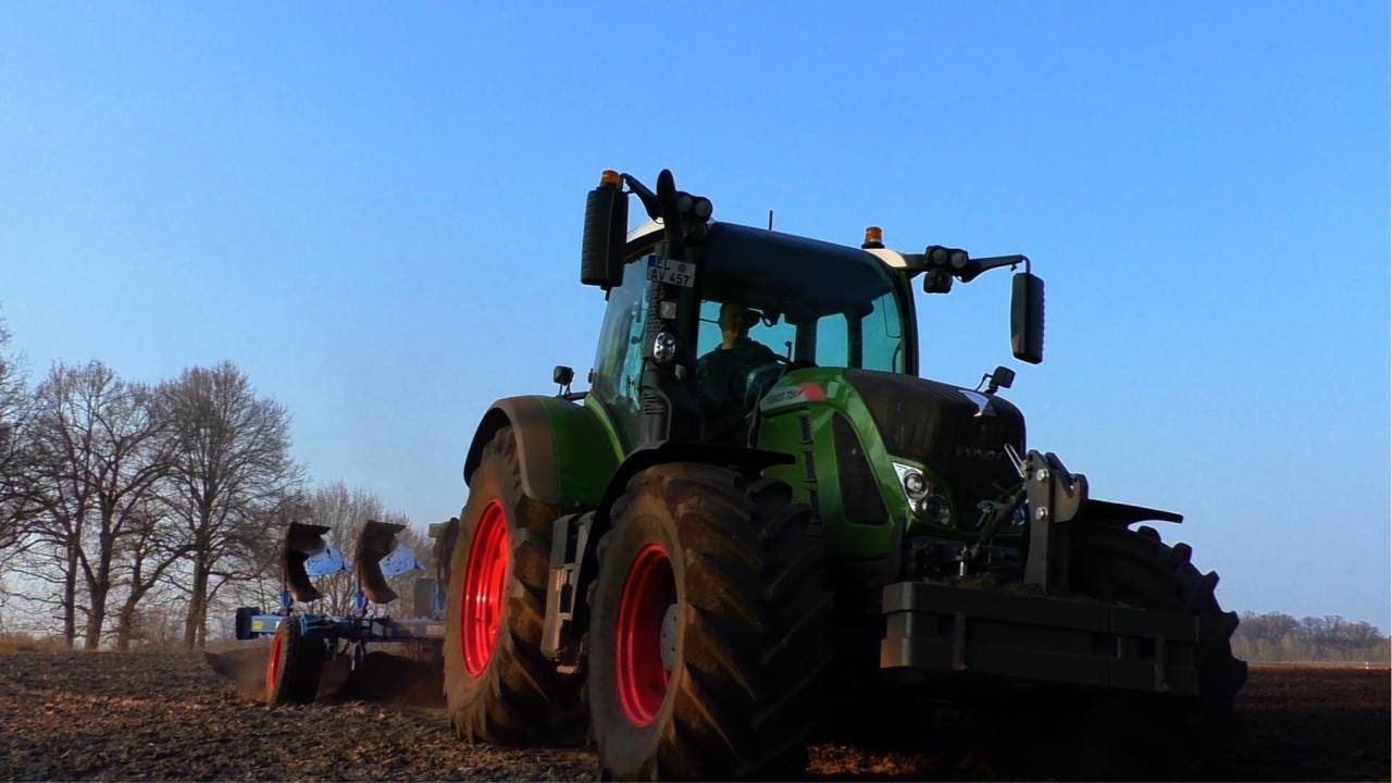Pflügen | Fendt 724 Vario Profi Plus mit Lemken 5 Schar Pflug
