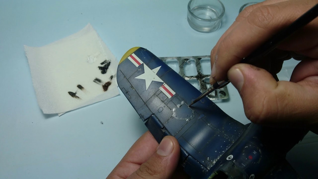 Intemperizado con óleos en aviones