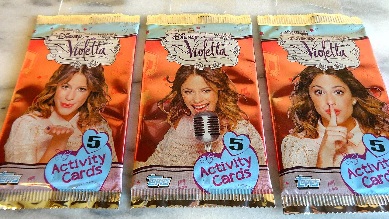 Disney Violetta Activity Cards Set Collection 3 Booster Pack Opening